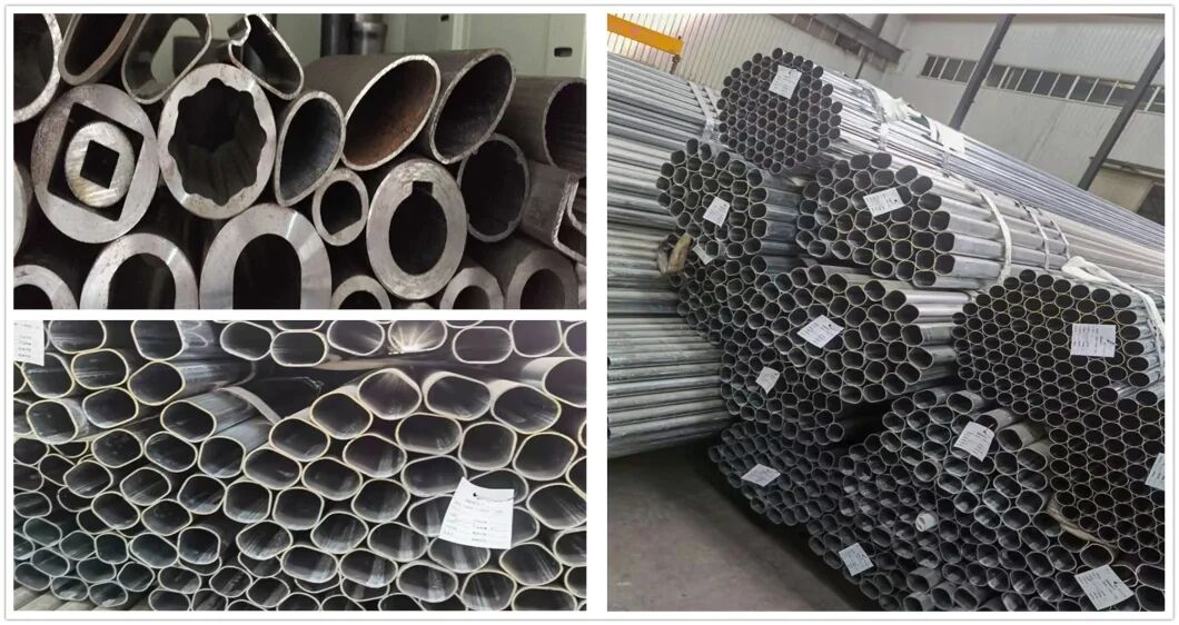 Different thickness Handrail Tube Q235 Q195 Carbon Steel 1mm~10mm Oval Steel Tube Pipe factory