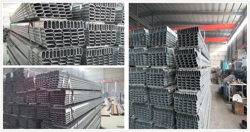 Different thickness Handrail Tube Q235 Q195 Carbon Steel 1mm~10mm Oval Steel Tube Pipe manufacture