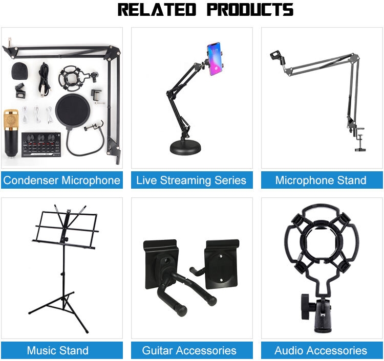 Wholesale Standard Floor Microphone Stand Extender Microphone Tripod Stand Flexible Stand manufacture