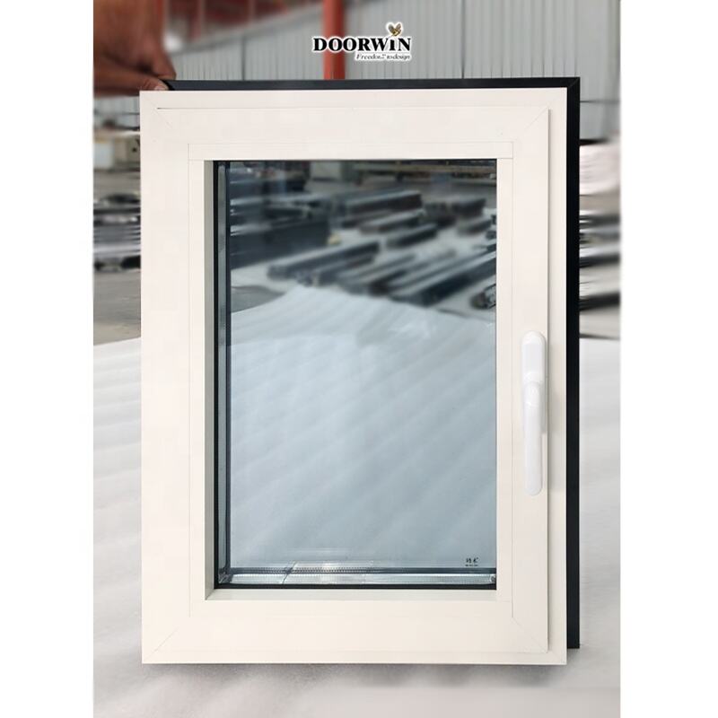 China Manufacturer Thermal Break Tilt Turn Aluminium Low E Glass Double Glazed Advanced Technology White Aluminum Windows details