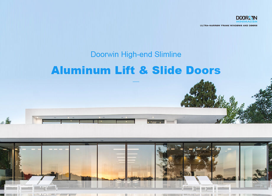 Panoramic Entrance Doors Residential Hurricane Impact Heat Insulated Multi Panel Aluminum Sliding Doors System details