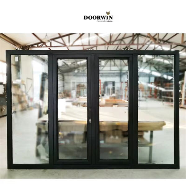 Exterior aluminum glass doors