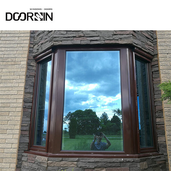 Make a bold statement with an all glass bay window.