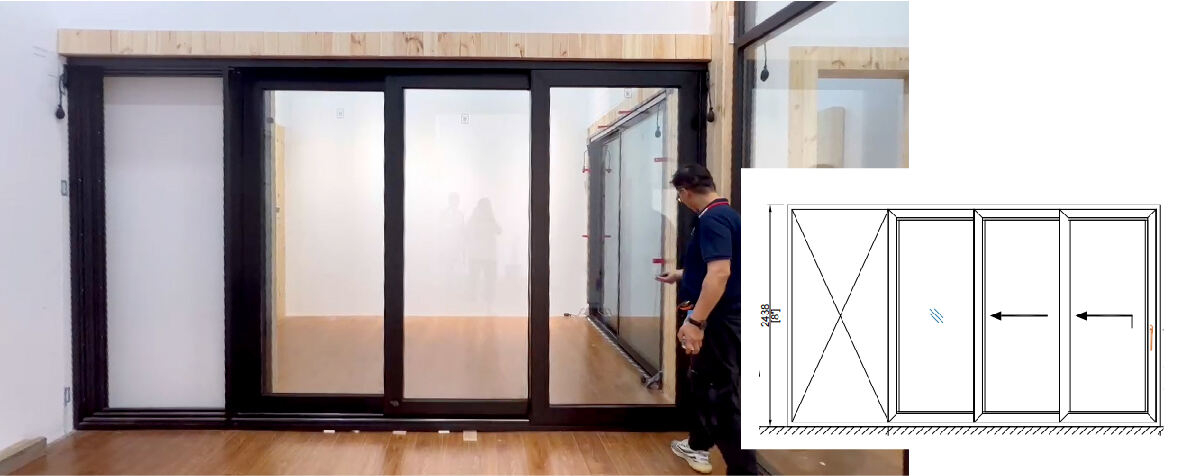 Doorwin Großhandelspreis Modernes Design Pulverbeschichteter Aluminiumrahmen Terrassentür Aluminium Doppelglas Schiebetür Lieferant