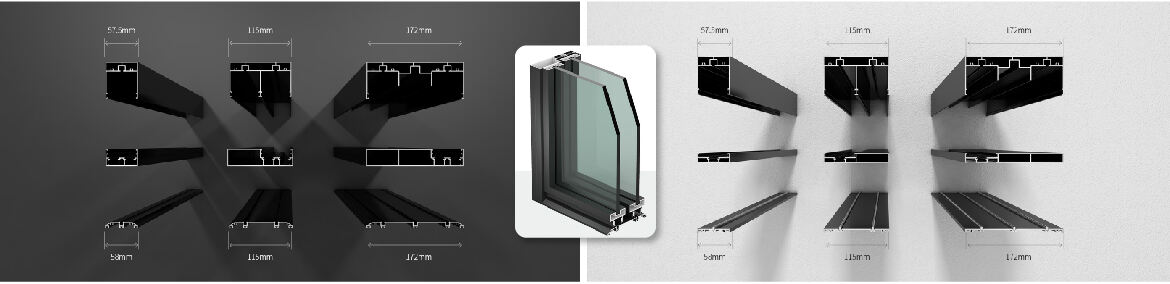 Panoramic Entrance Doors Residential Hurricane Impact Heat Insulated Multi Panel Aluminum Sliding Doors System manufacture