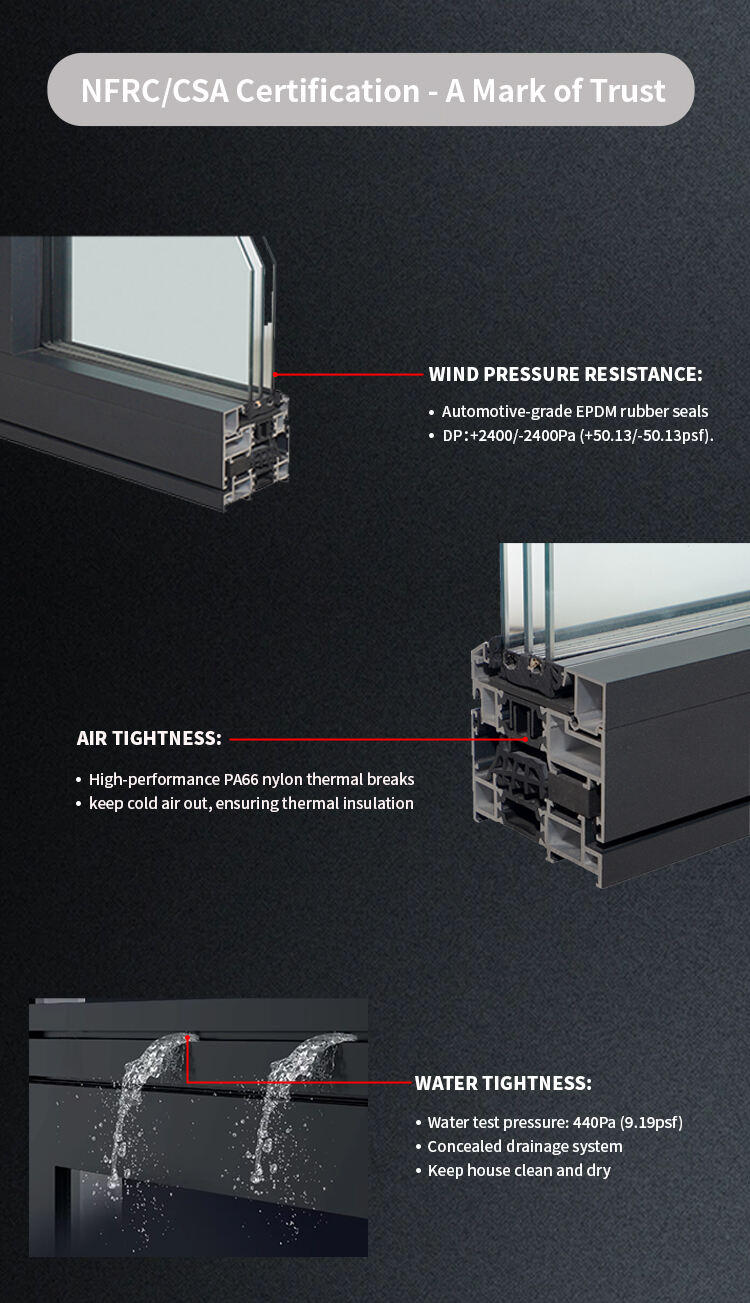 Hurricane Proof Residential Narrow Frame Aluminum Windows Big View Save Energy Slim Frame Tilt And Turn Windows manufacture