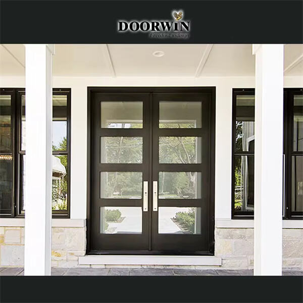 Economical home improvements: black aluminium entrance doors