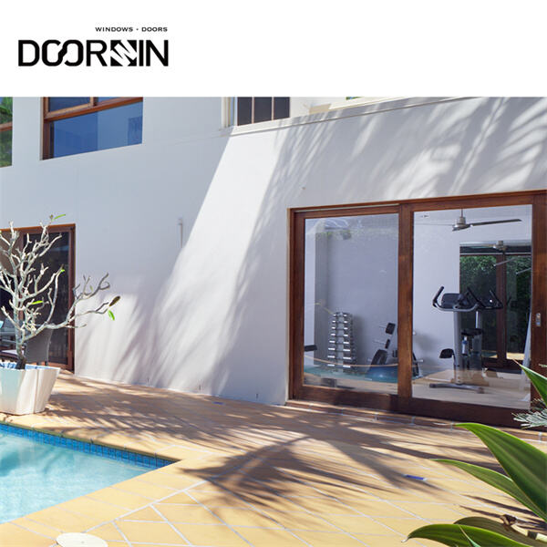 Upgrade your entryway with our premium aluminium doors featuring elegant glass accents.