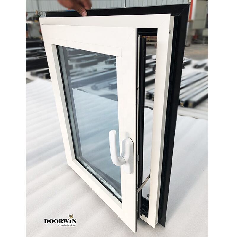 China Manufacturer Thermal Break Tilt Turn Aluminium Low E Glass Double Glazed Advanced Technology White Aluminum Windows supplier