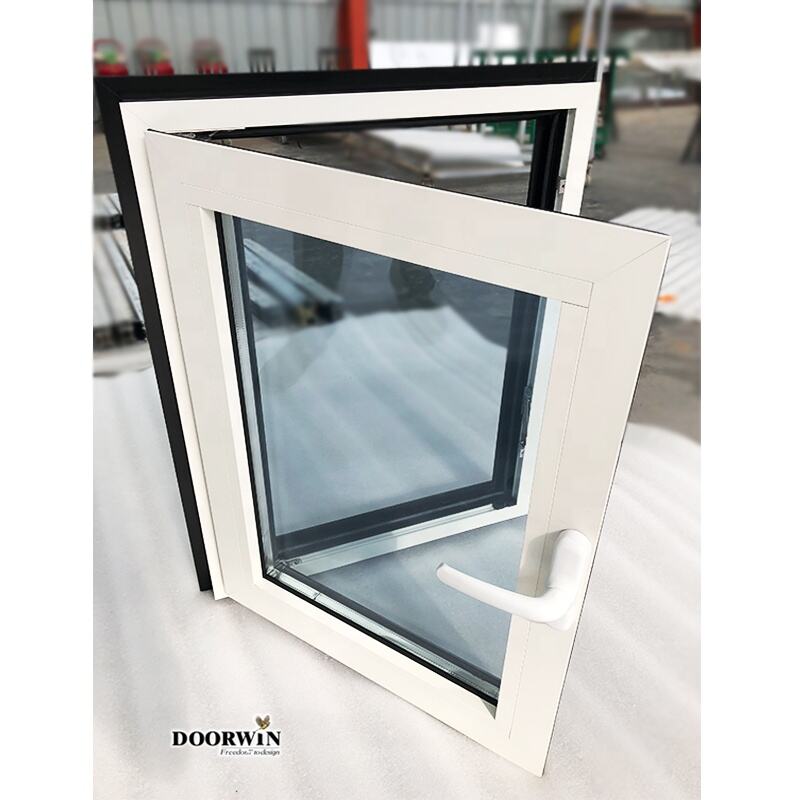 China Manufacturer Thermal Break Tilt Turn Aluminium Low E Glass Double Glazed Advanced Technology White Aluminum Windows details