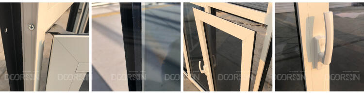 10 DAYS fast shipping  hot sale rain proof Low-E tempered glass thermal break aluminium tilt turn window supplier