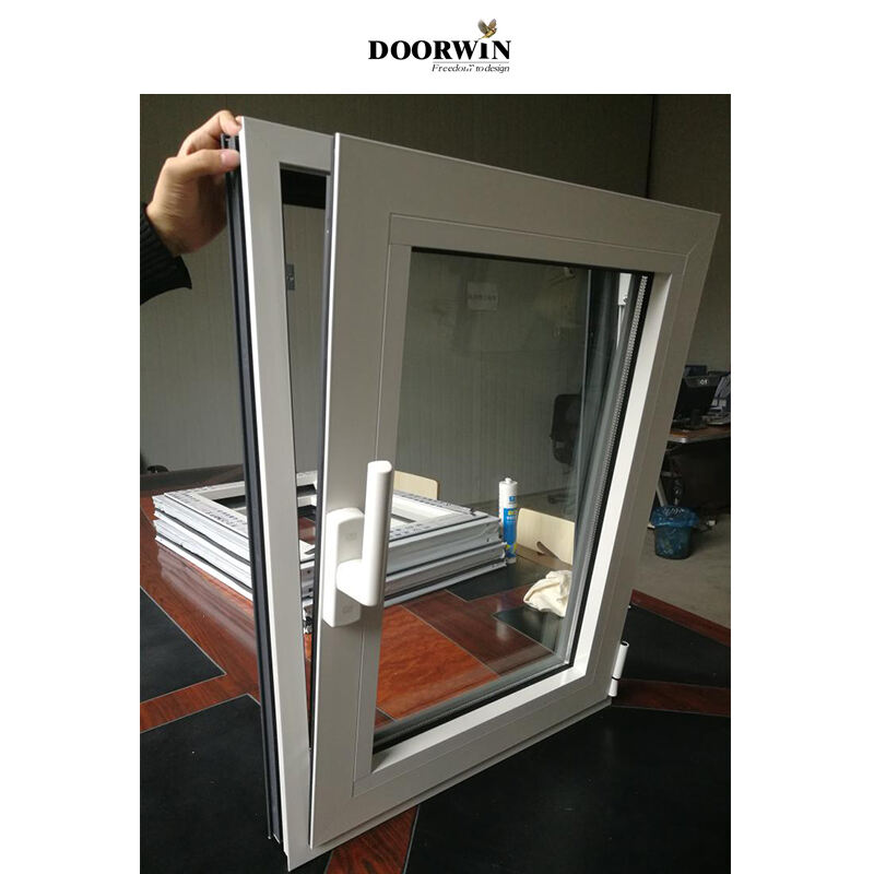 10 DAYS fast shipping  hot sale rain proof Low-E tempered glass thermal break aluminium tilt turn window supplier