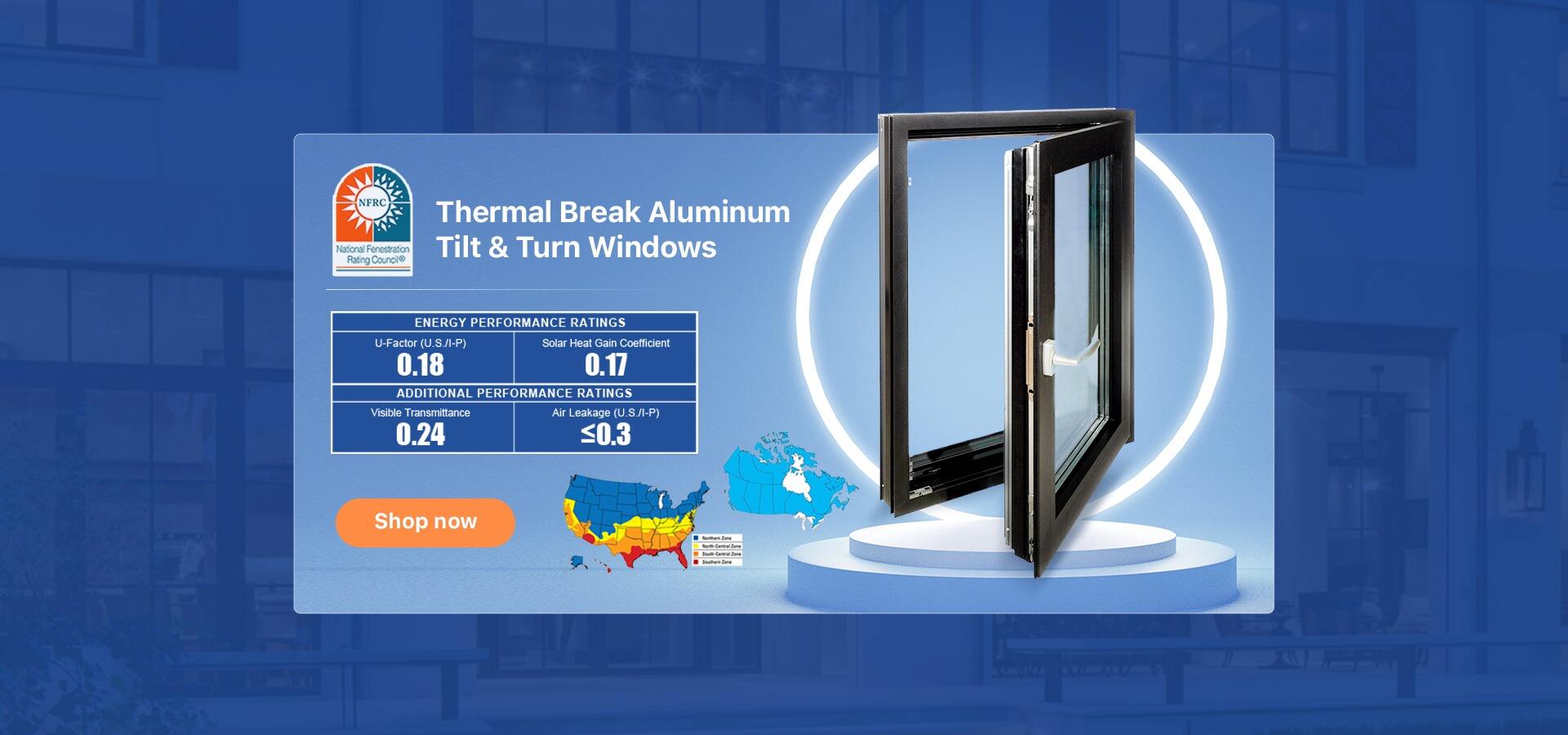 China Manufacturer Thermal Break Tilt Turn Aluminium Low E Glass Double Glazed Advanced Technology White Aluminum Windows details