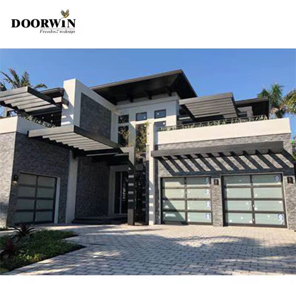 Style meets function with double garage aluminium doors