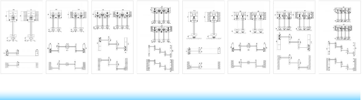 Panoramic Entrance Doors Residential Hurricane Impact Heat Insulated Multi Panel Aluminum Sliding Doors System factory