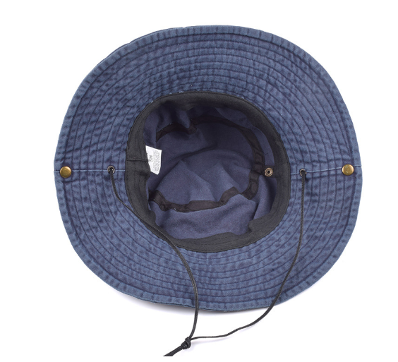 100% Cotton Boonie Fishing Bucket Men Safari Summer String Hat Cap details