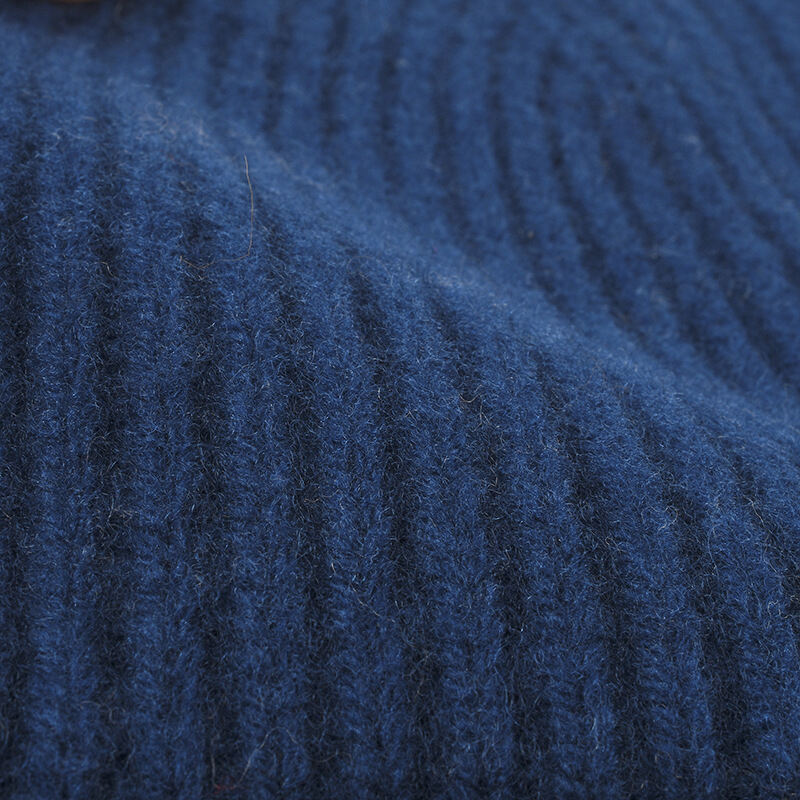 Premium Unisex Daily Rib Cuff Warm Soft Cashmere100% Wool Cable Knit Beanie For Winter supplier