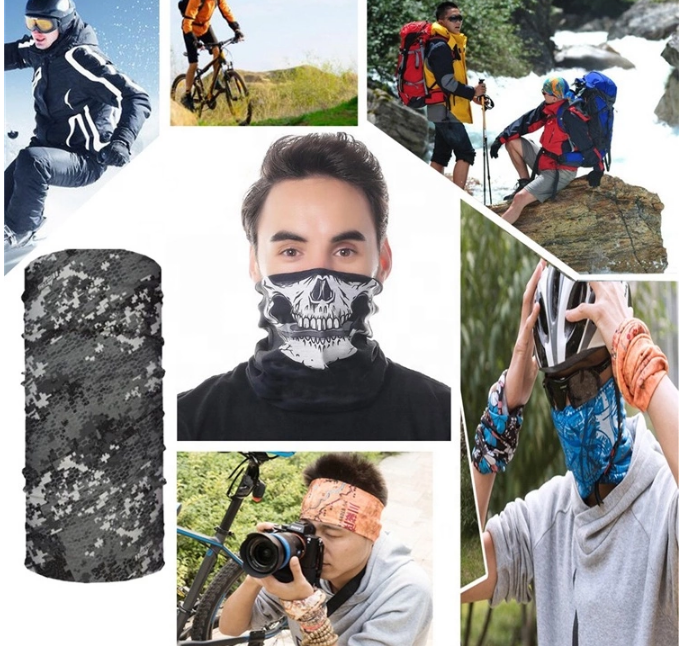 Custom Running Turban bike scarf balaclava face mask cap fashion neck tube bandana fashion neck bandana manufacture