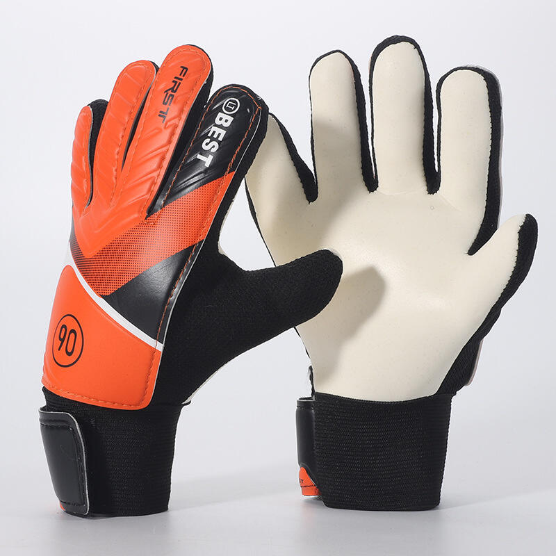product soccer goalie goalkeeper gloves for kids boys children football goalie gloves with strong grips palms-2