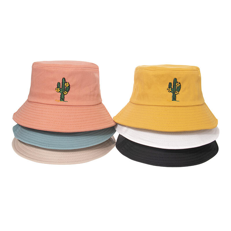 Everyday Cotton Style Bucket Hat Unisex Fashion Embroidered Bucket Hat Summer Fisherman Cap for Men Women Teens details