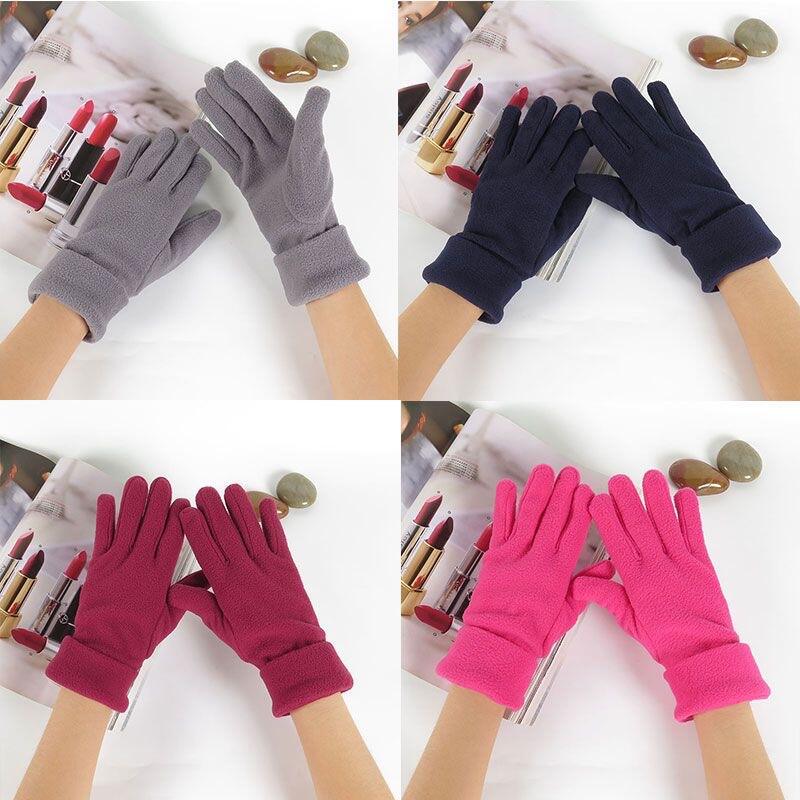 product custom cheap winter fleece gloves soft warm cozy sports glove mens womens kids-5