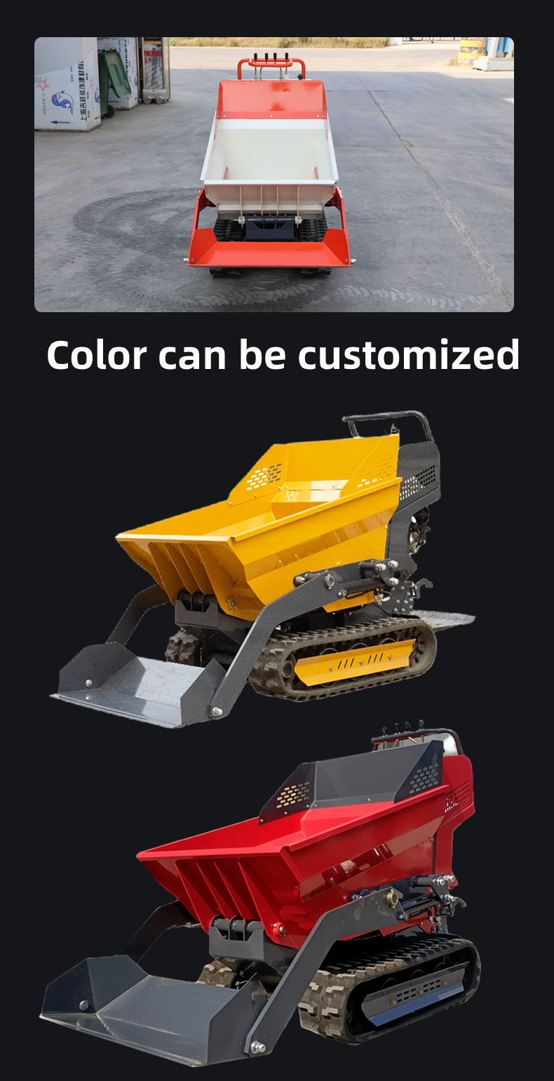 16.5HP crawler Lift loader  shandong mini skid steer crawler mini dumper small household machinery with cheap price details