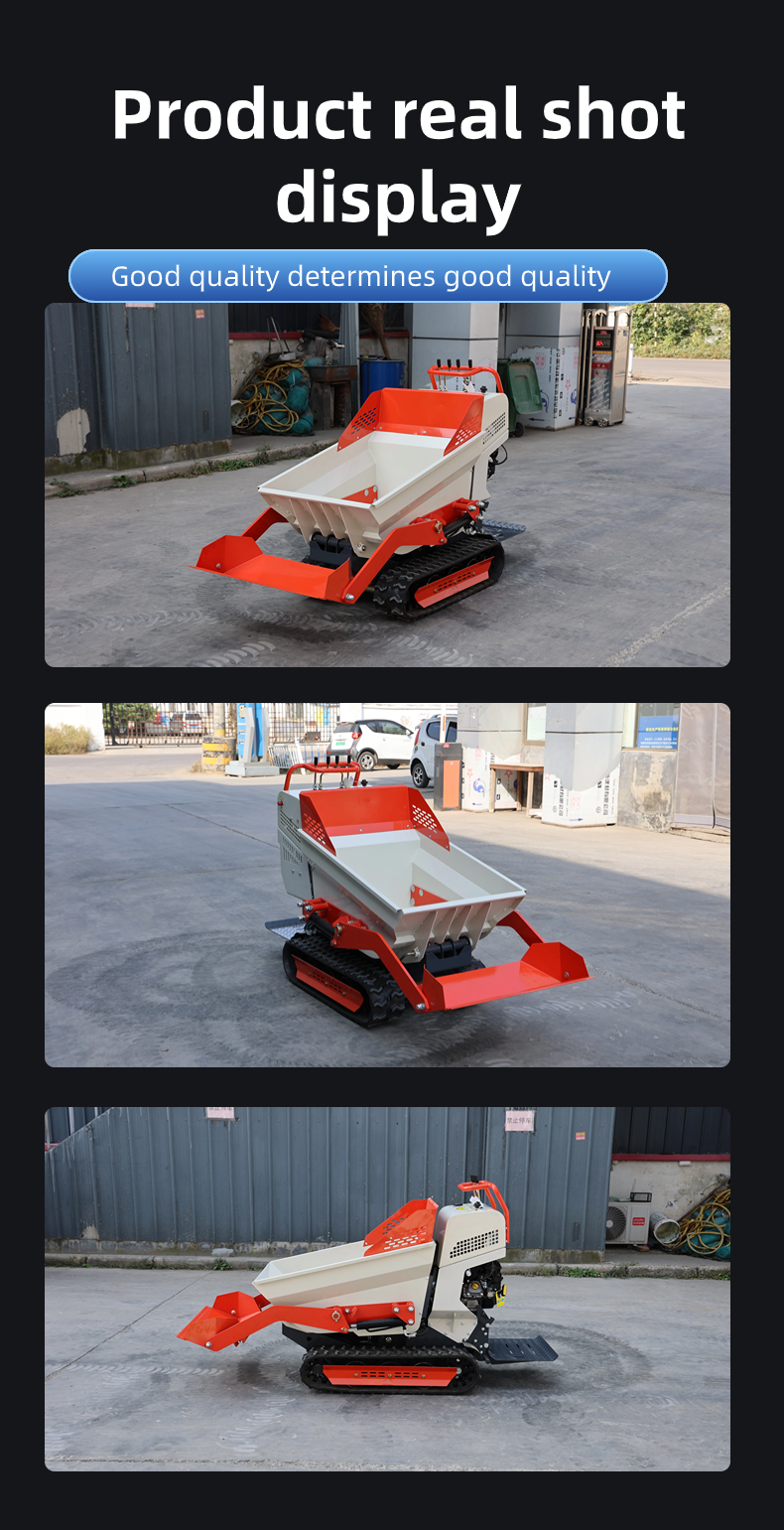 16.5HP crawler Lift loader  shandong mini skid steer crawler mini dumper small household machinery with cheap price details