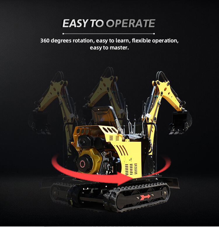 Epa Approved Rotary Excavator Zero Tail Scavatore Multipurpose Excavator Rubber Tracked Miniature Escavator manufacture