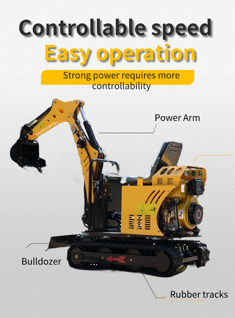 Multifunctional Ce Epa Home Farm Garden Agricultural 1T 1.8T 2T 2.5T 3.5T Crawler Small Digger Mini Excavator manufacture