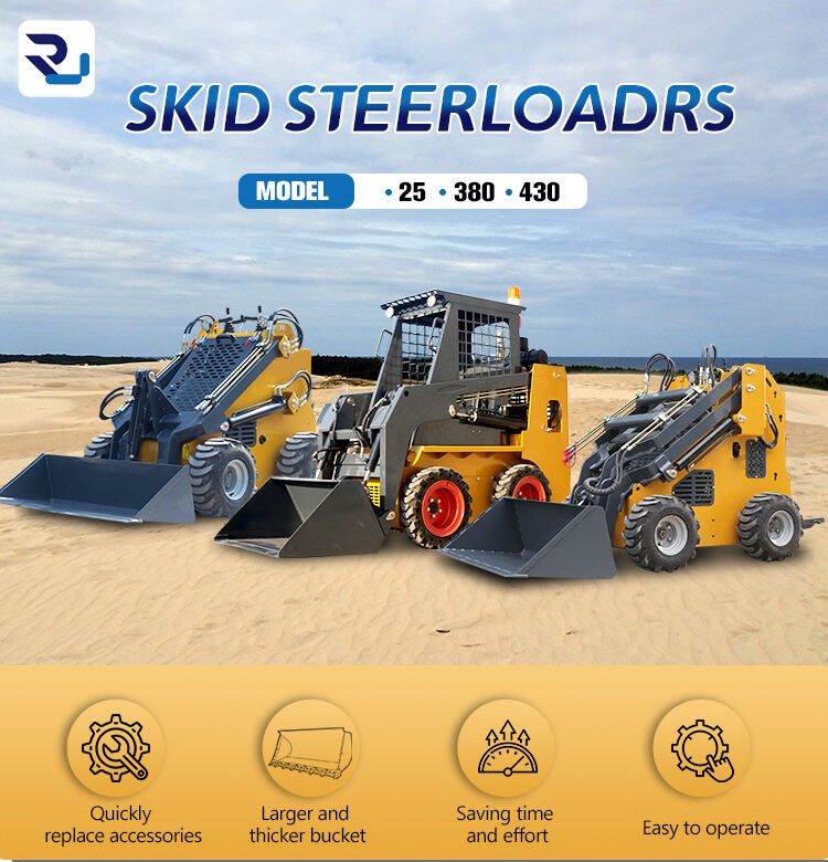 multi functional chinese factories directly supply diesel mini skid steer loader manufacture