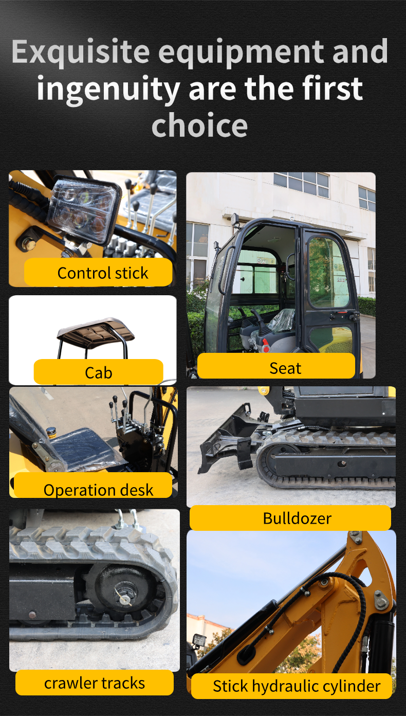 Multifunctional Ce Epa Home Farm Garden Agricultural 1T 1.8T 2T 2.5T 3.5T Crawler Small Digger Mini Excavator supplier