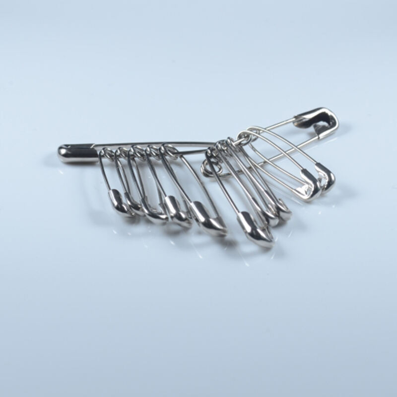 Medical Stainless Steel Metal Safety Pin Assorted Sizes Locking Safety Pins