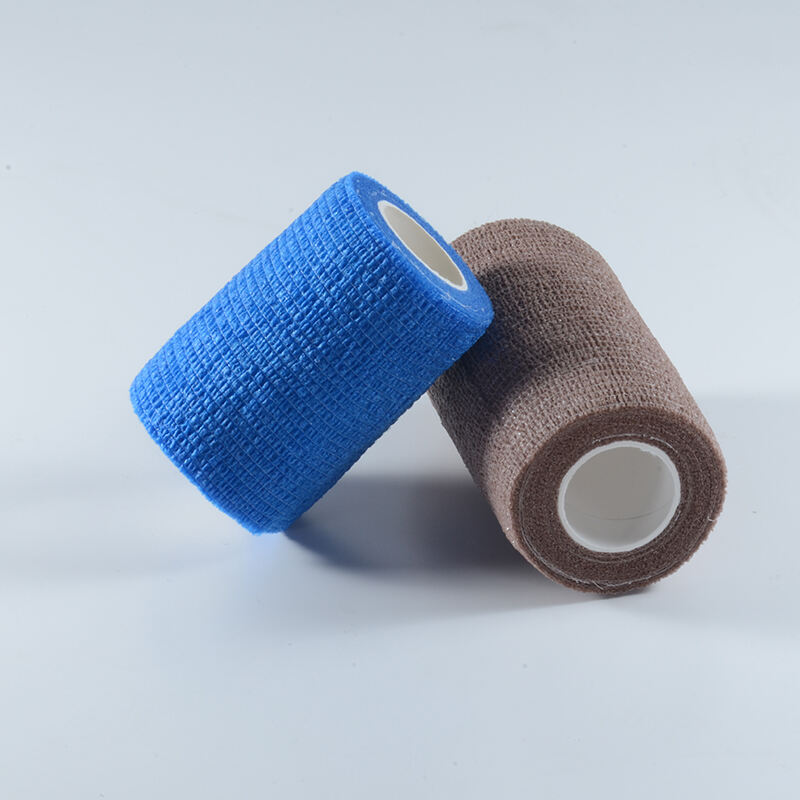 Colored Self-Adhesive Non-Woven Cohesive Bandage Easy Tear Adhesive Elastic Bandage