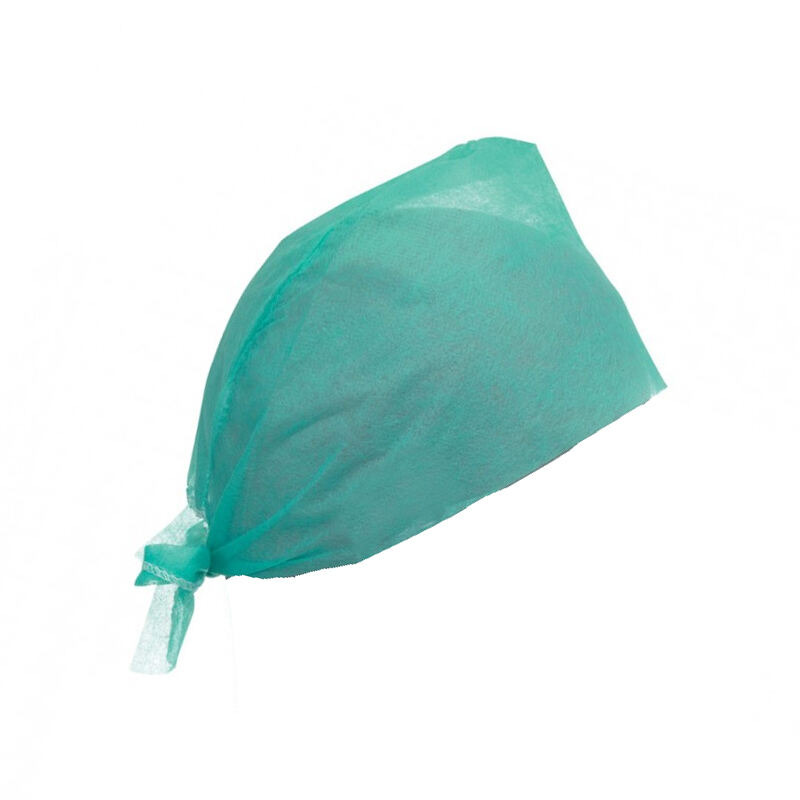 Theatre Cap Surgeon Mob Cap Disposable Non-Woven Medical Surgical Surgeon Cap with Ties Doctor Cap