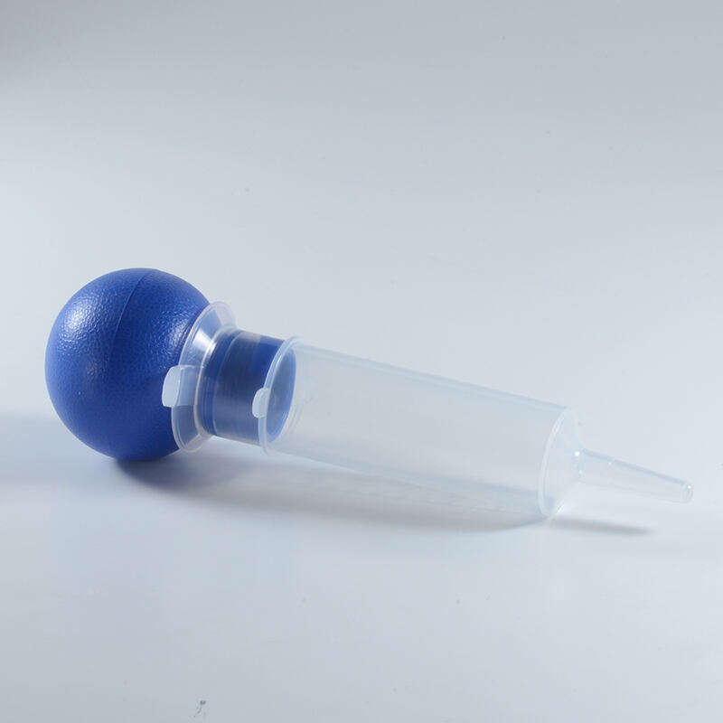 Medical Soft Bulb Irrigation Syringe Feeding Syringe with Catheter Tip Cleaning Syringe