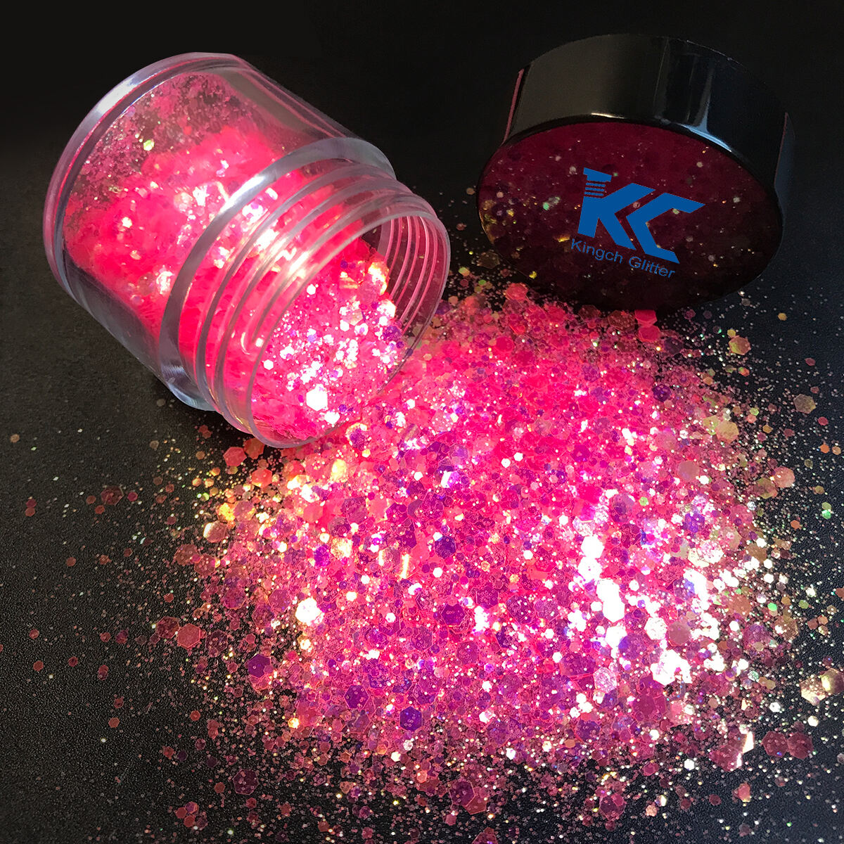 Bulk Tumbler Craft Decoration Polyester Glitter Powder Reflective Holographic Chunky Mix Glitter