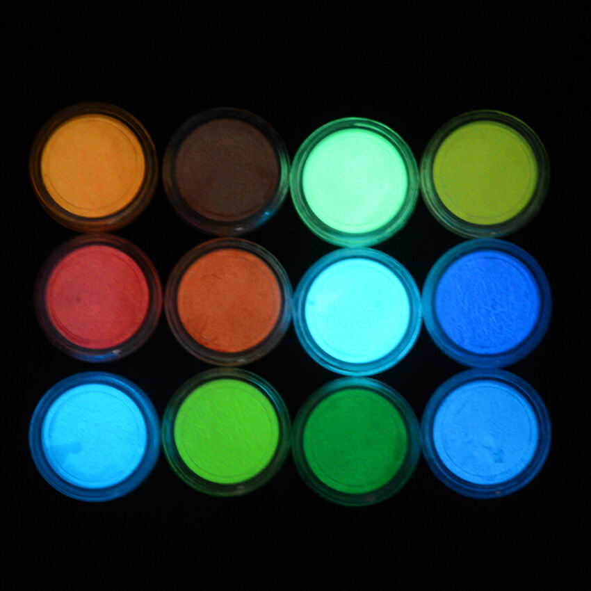 Manufacturer Phosphorescent Pigment Glow In The Dark Powder for Face, Lips, Nails, Body supplier