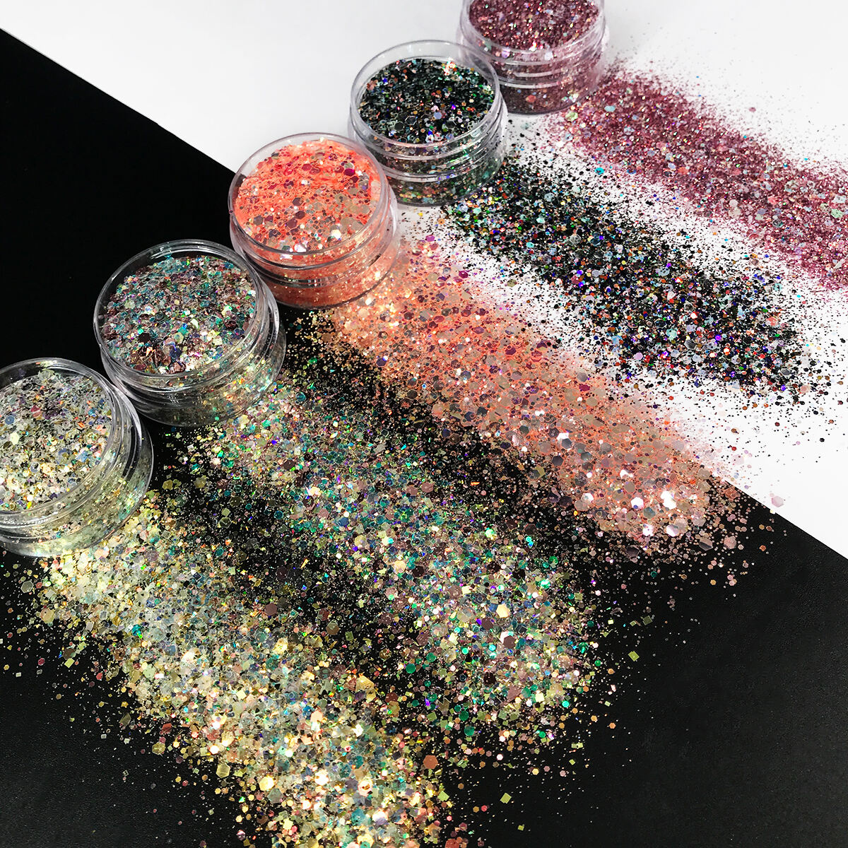 Holographic Chunky Glitter Sequins Craft Opal violet chunky glitter Flakes for Resin Tumblers Slime Nail supplier