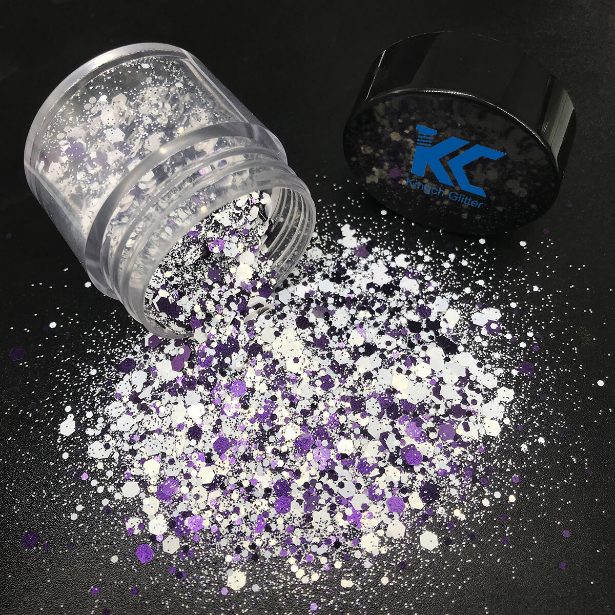 New Resistant Solvent Polyester Fine Glitter Powder Wholesale Holographic Chunky Mix Glitter