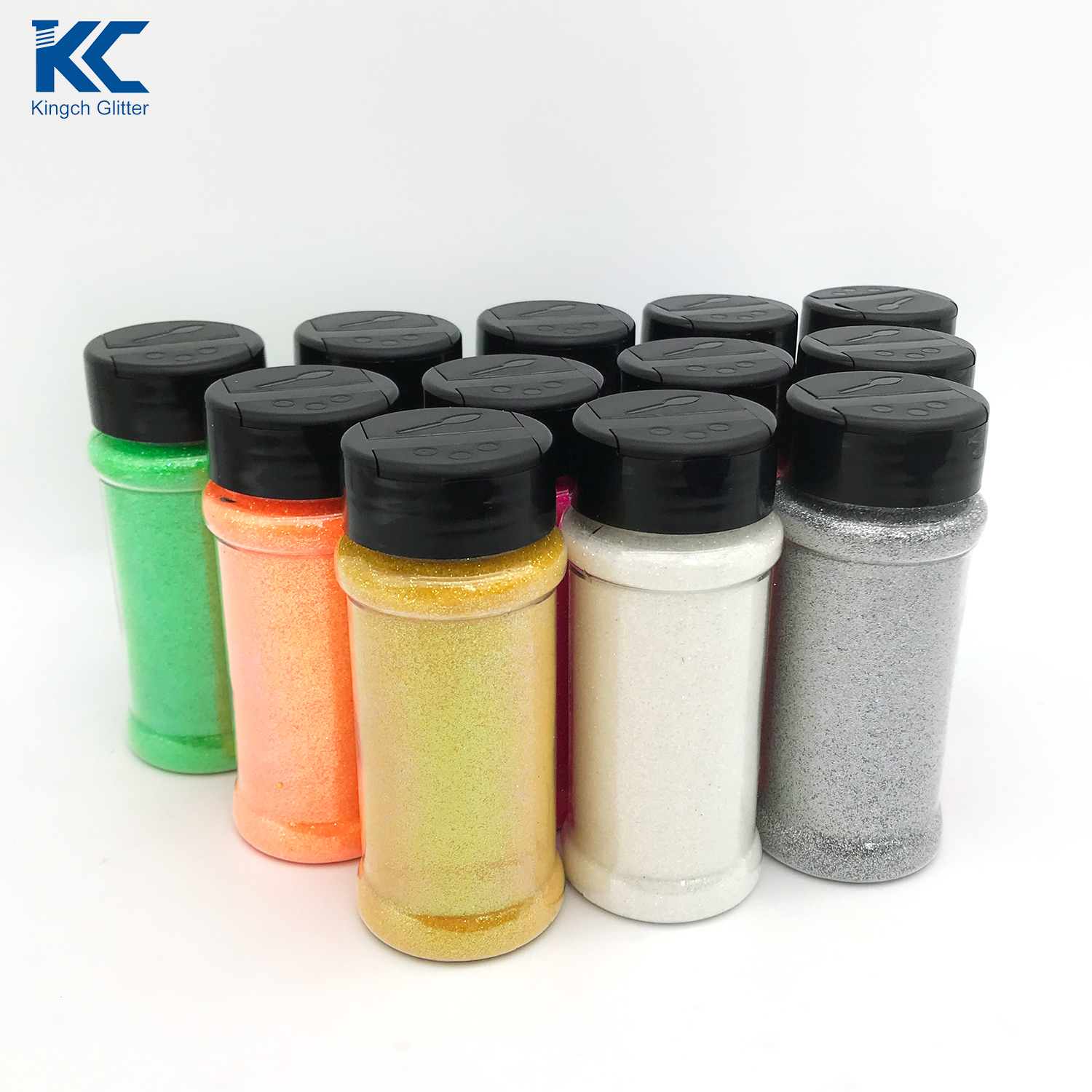 Kingch Supply 2oz Glitter shakerJars Factory chunky glitter Wholesale fine Glitter for Crafts Decoration details