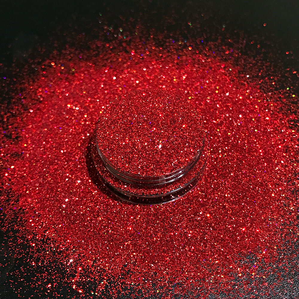 Bulk Eco-friendly holographic pink glitter use widely glitter for Nail Craft decoration details