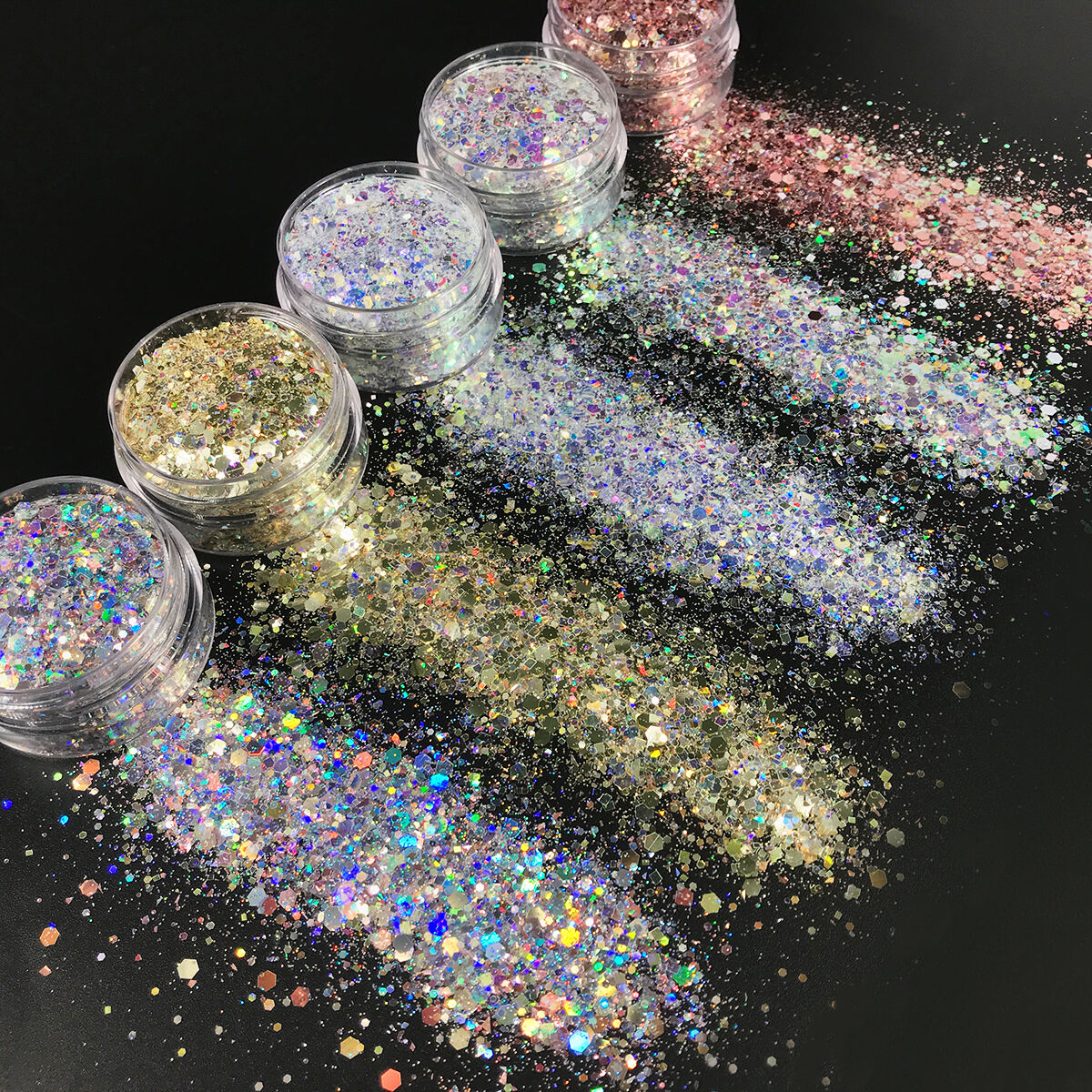 Holographic Chunky Glitter Sequins Craft Opal violet chunky glitter Flakes for Resin Tumblers Slime Nail supplier