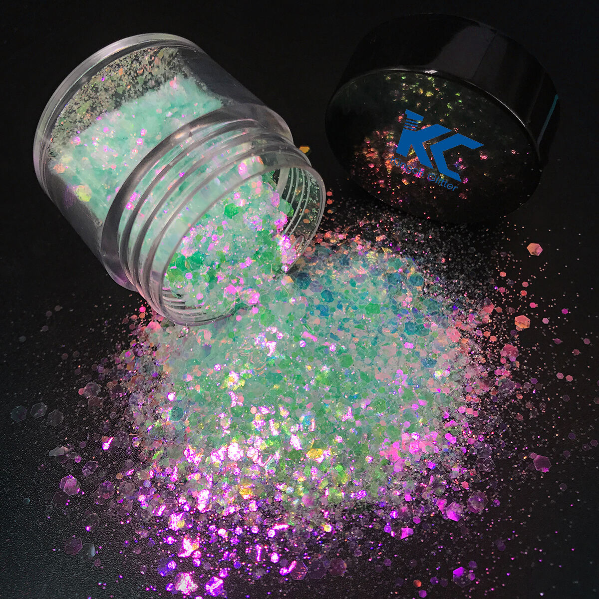 Bulk Iridescent Opal Glitter Mix Size Chunky Glitter For Craft Decoration Glitter