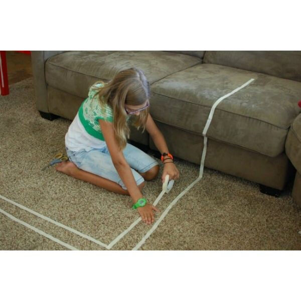 How to use carpet masking tape