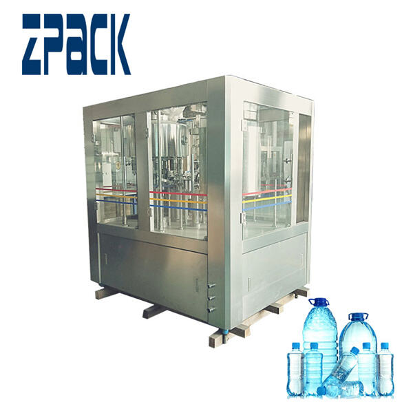 Garantiza la frescura y pureza con envasado automático de agua mineral