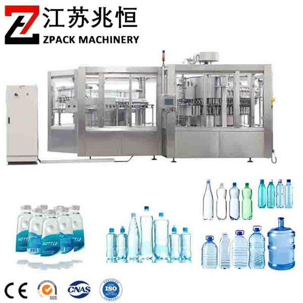 Cutting-edge technology utilized at a mineral water bottle packing plan