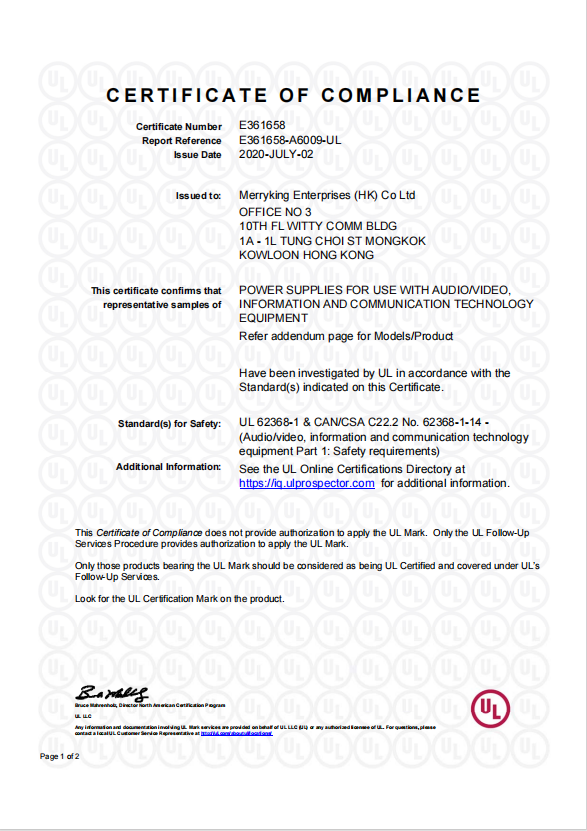 The Importance of UL Certification Standards in Adapter Products