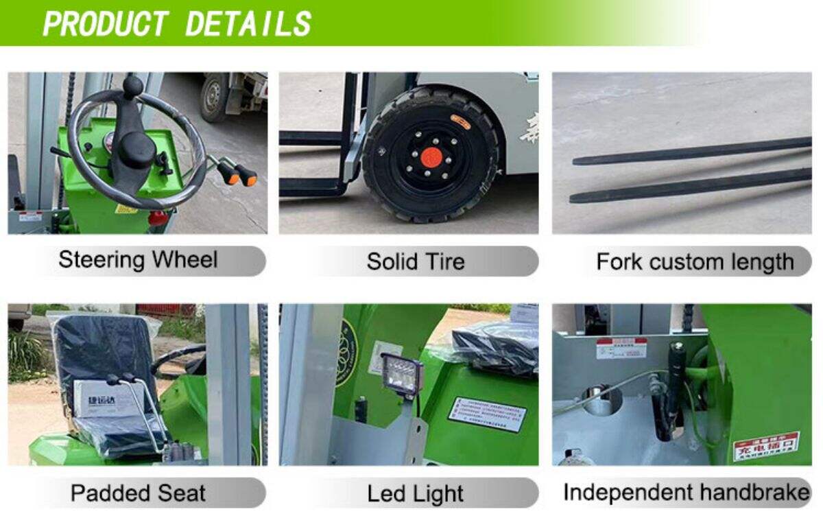 WY0.5 Ton Mini Electric Forklift 3 Wheel Lithium Battery ISO CE Forklift details