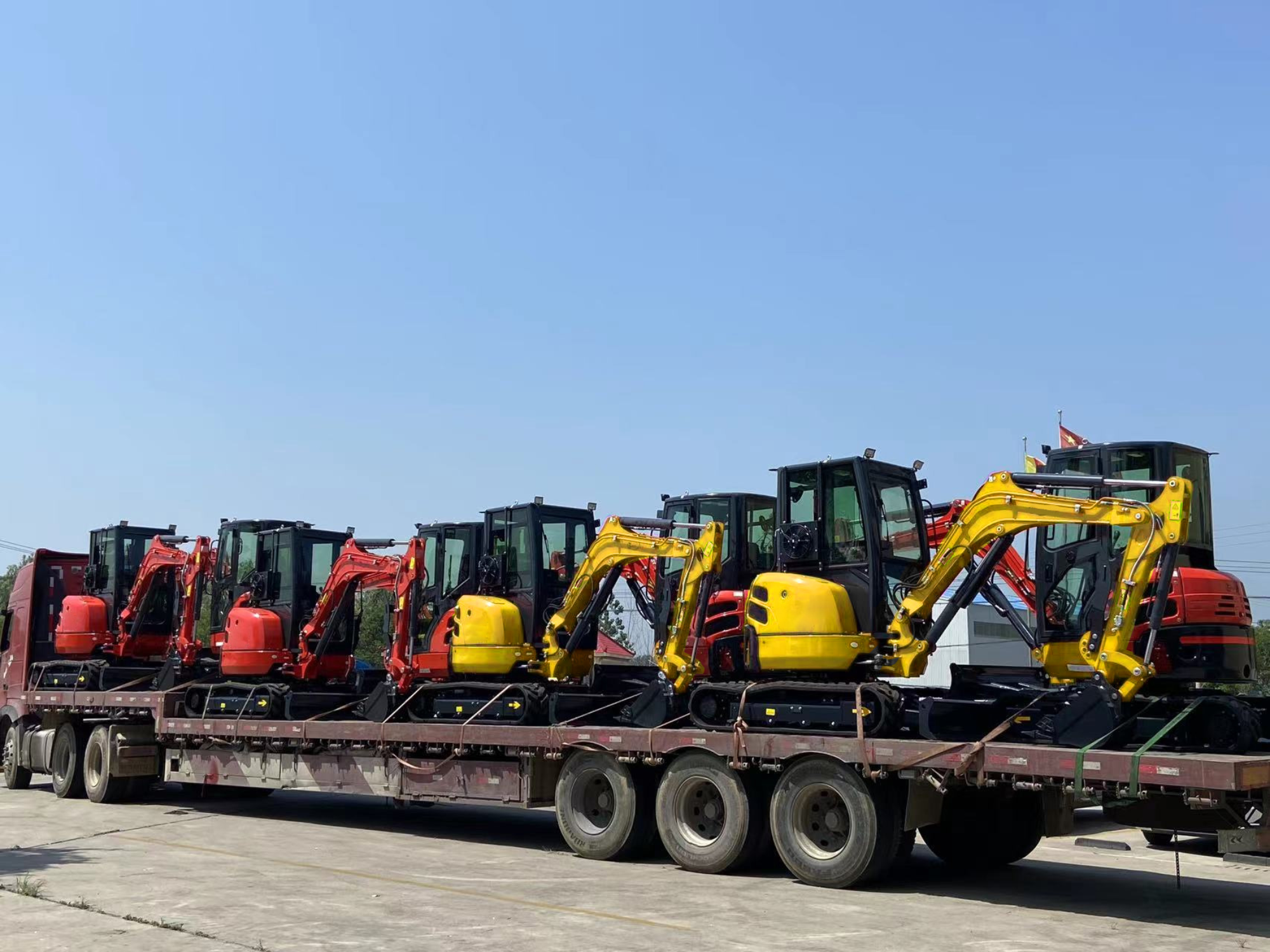 8 sets excavators shipped to the United States
