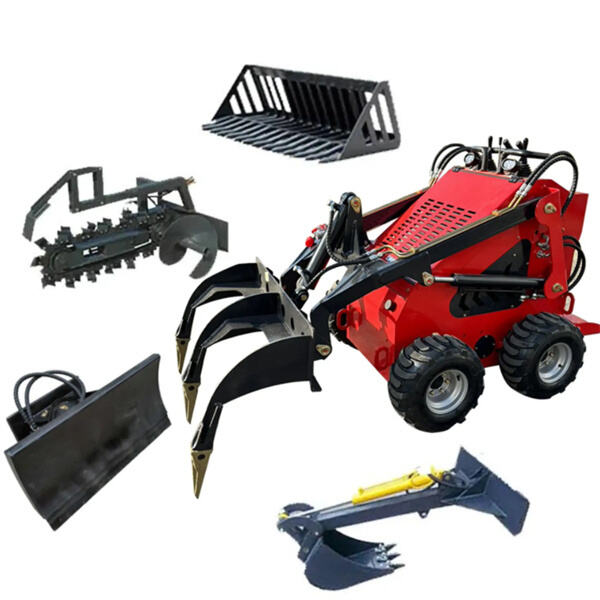 ভারী-ডিউটি স্কিড স্টিয়ার স্টাম্প বাকেট ব্যবহার করে কঠিন স্টাম্প সরানোর কাজে মুখোমুখি হন